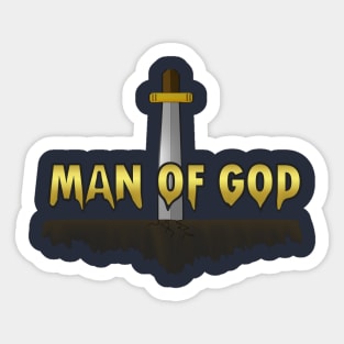 christian t shirts, god t shirt, man of God Sticker